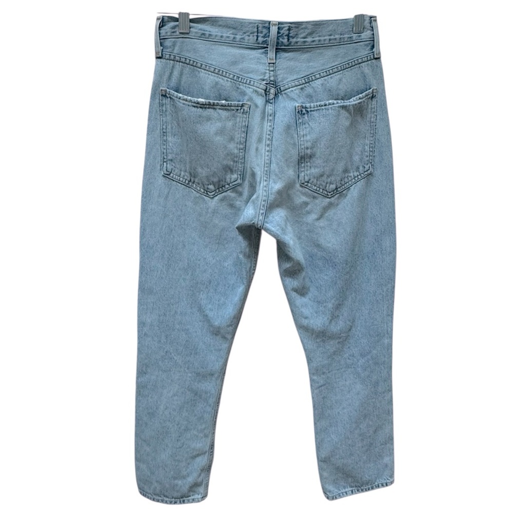 Agolde Riley High Rise Straight Crop Jeans In Shatter - Picture 3 of 7
